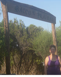 kiosk near the marina di gairo