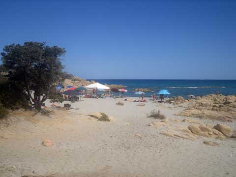 on the beach in cala liberotto