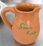 a terra cotta jug