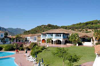 view at the corte bianca resort from the swimming pool