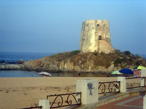 the spanish tower in la torre di barisardo