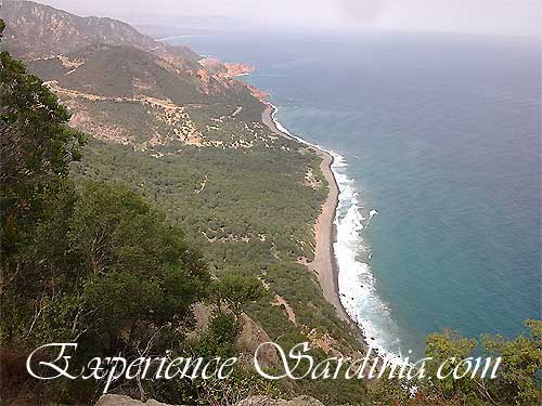 aerial view of the coastline of the coccorocci beach