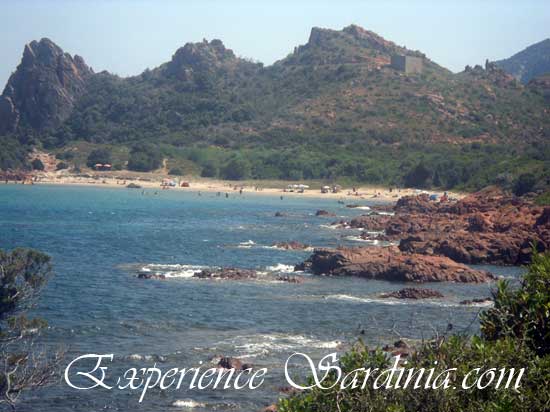 the beach of su sirboni in italy