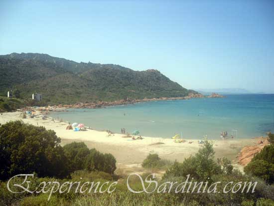 view of the su sirboni beach from the mountain